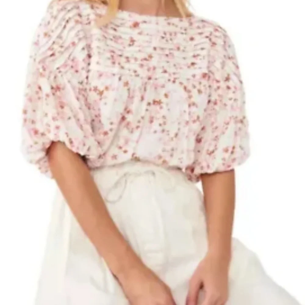 Intimately Free People Dessa puffed sleeve bodysuit, size L - Picture 2 of 9